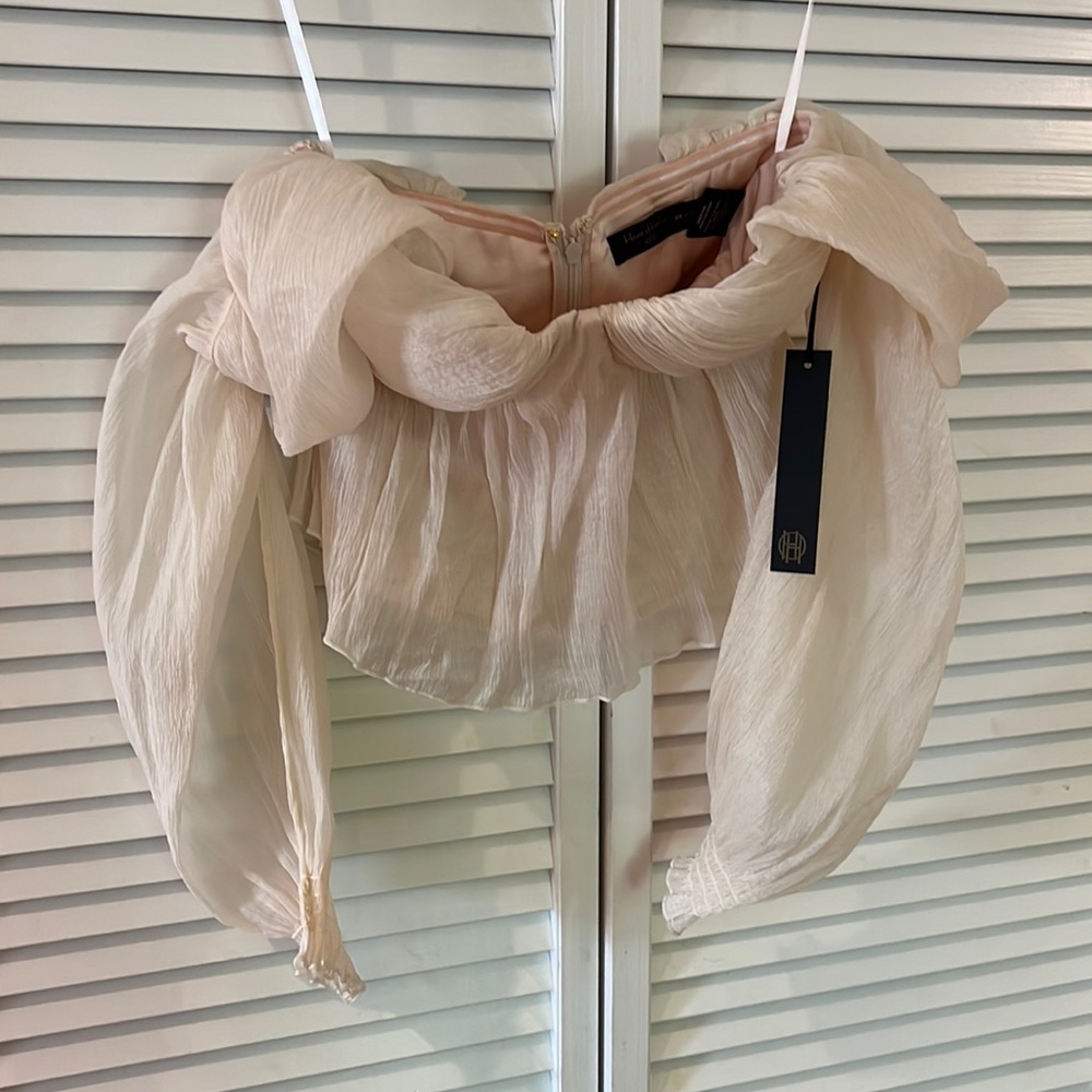 House of Harlow Burna Blouse in Cream size small